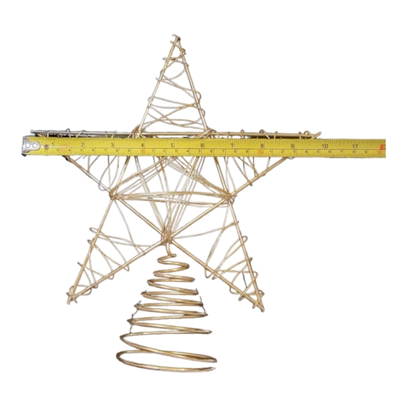 Pottery Barn Holiday Pottery Barn Gold Metal Tree Topper Heavy Duty